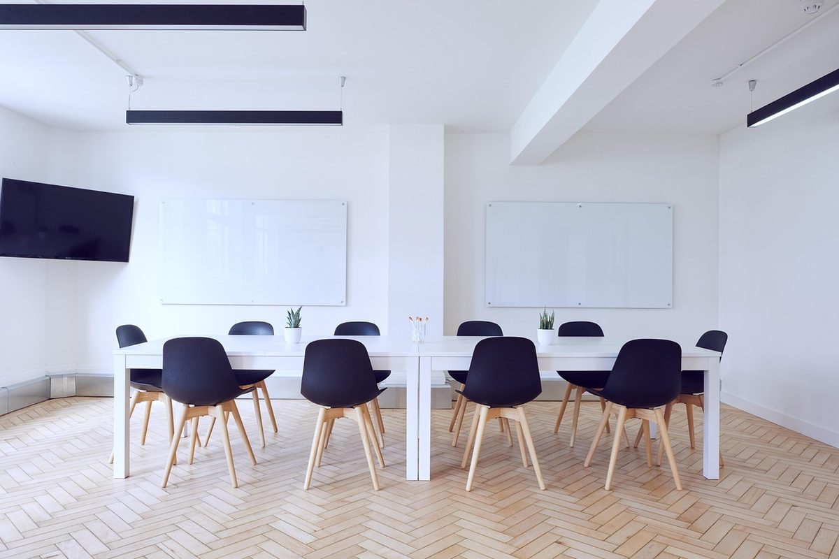 The Lyttelton Boardroom set for sixteen